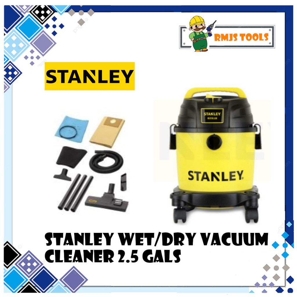 STANLEY WET/DRY VACUUM CLEANER 900W 2.5 GAL SL19135P (YELLOW BLACK
