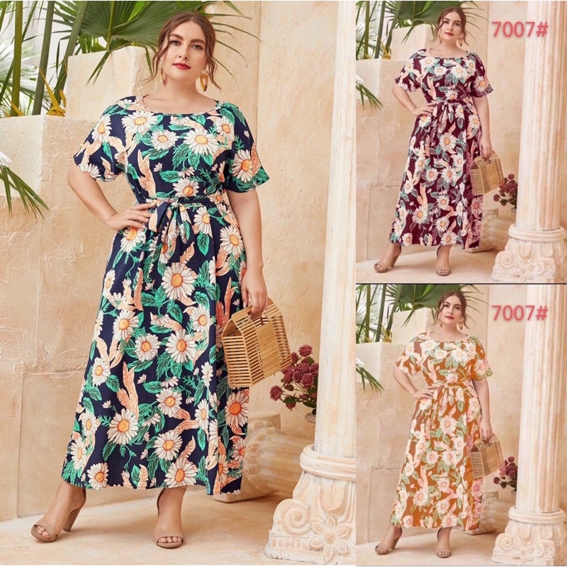 Mint Green Red womens dress casual plus size dress party overlap boho hawaiian maxi bodycon dress Shopee Philippines