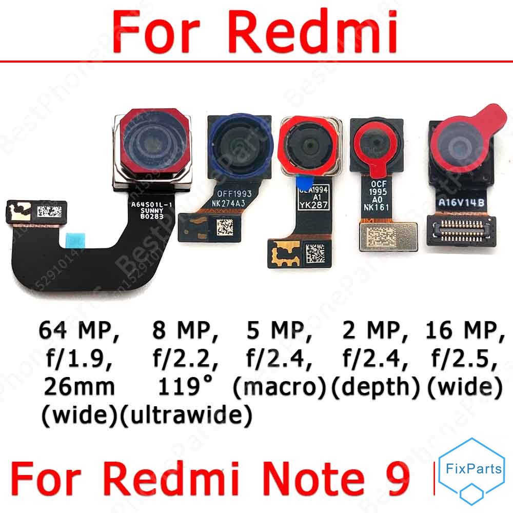 Front Rear Back Camera For Xiaomi Redmi Note 9 Pro Note9 9Pro Main ...