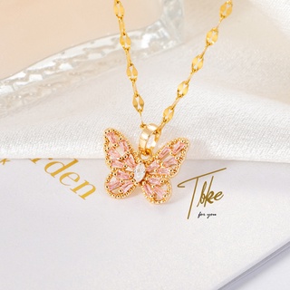 Butterfly store necklace shopee