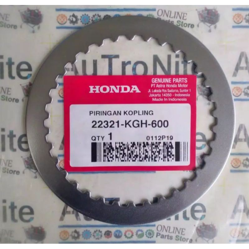 22321-kgh-600 CLUTCH PLATE CLUTCH PLATE ORIGINAL HONDA CS 1 SONIC 125 ...