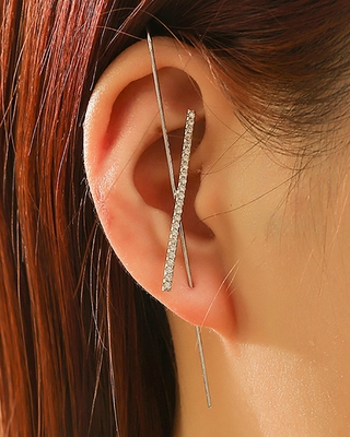 Ear Wrap Crawler Hook Earrings Lady Needles Around The Auricle Clip Jewelry