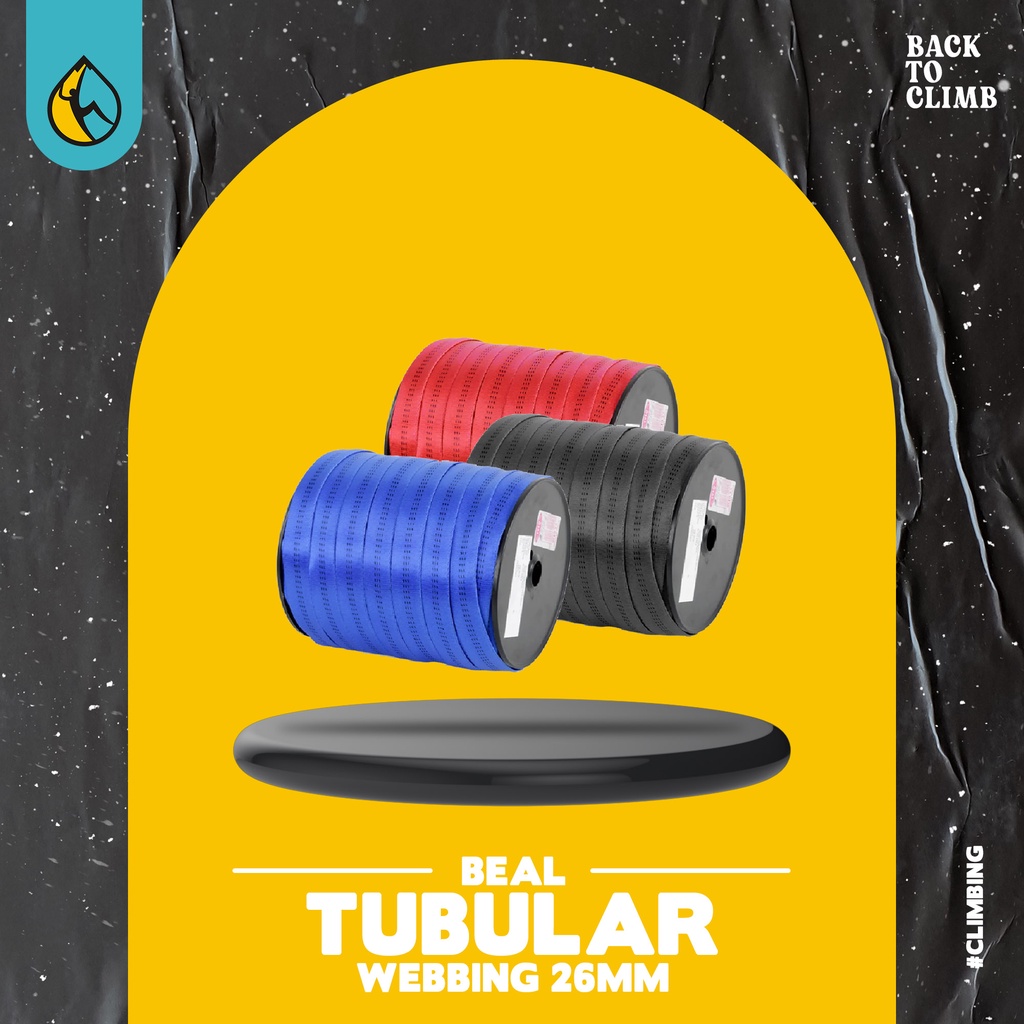 Beal Brand tubular Webbing rope for rock climbing safety hammock ...