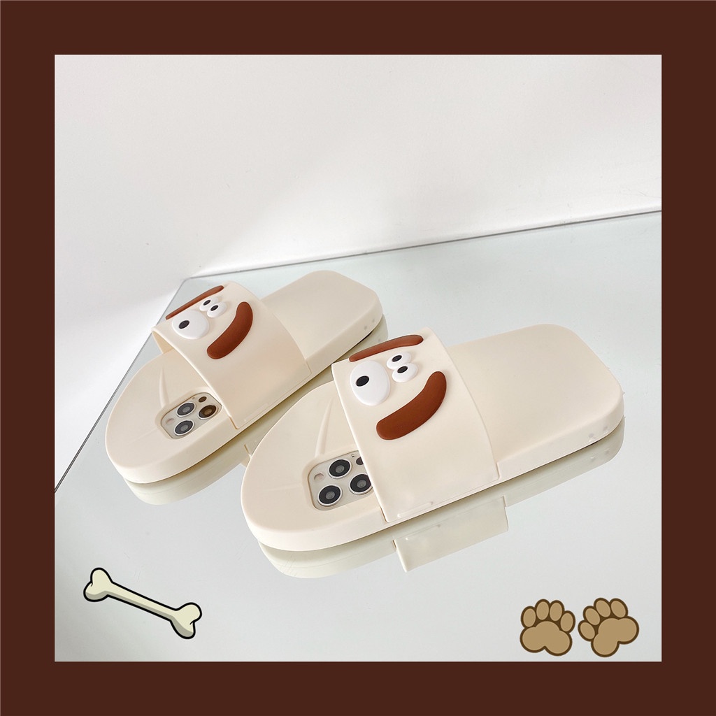 iphone Case 14 pro max 13 Pro Max 12 Pro Max Puppy pattern slippers ...