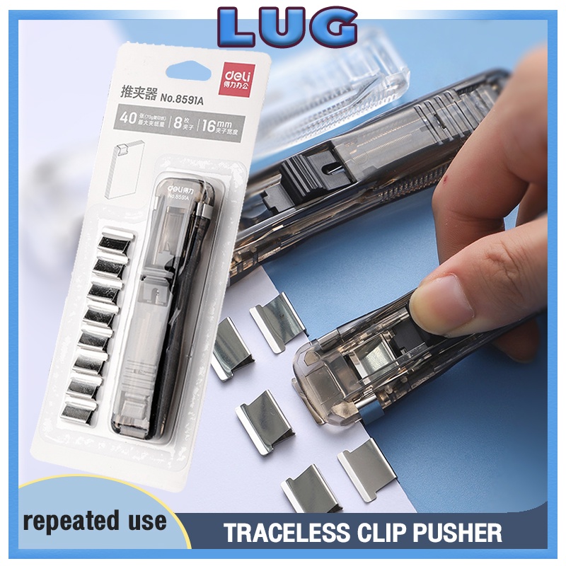 Deli 8591a Metal Paper Clipper Clip Binder Document Bind File Paper