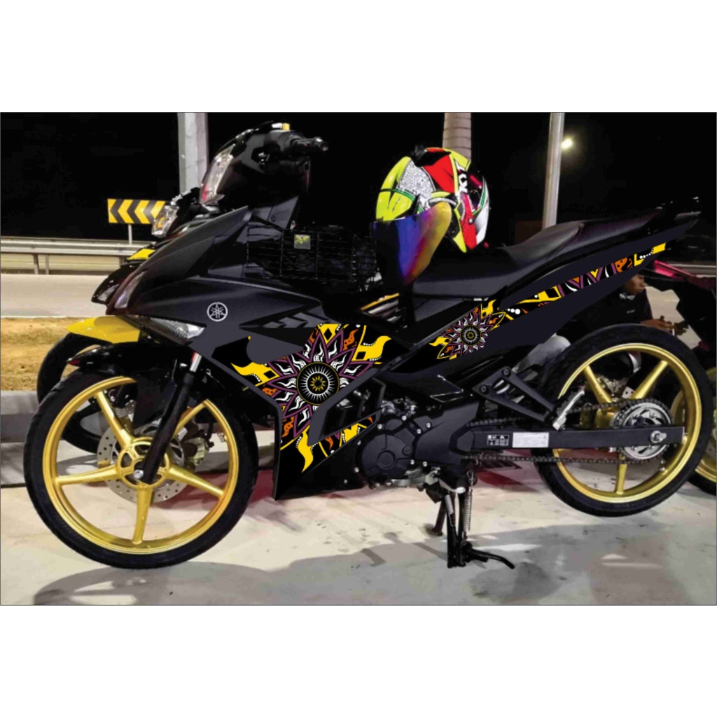 Sniper 150 Motorcycle Sticker Decals Sun and Moon Design Thai Look ...