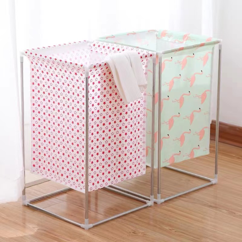 Large square fabric storage rack Newspaper and magazine rack Cloth ...