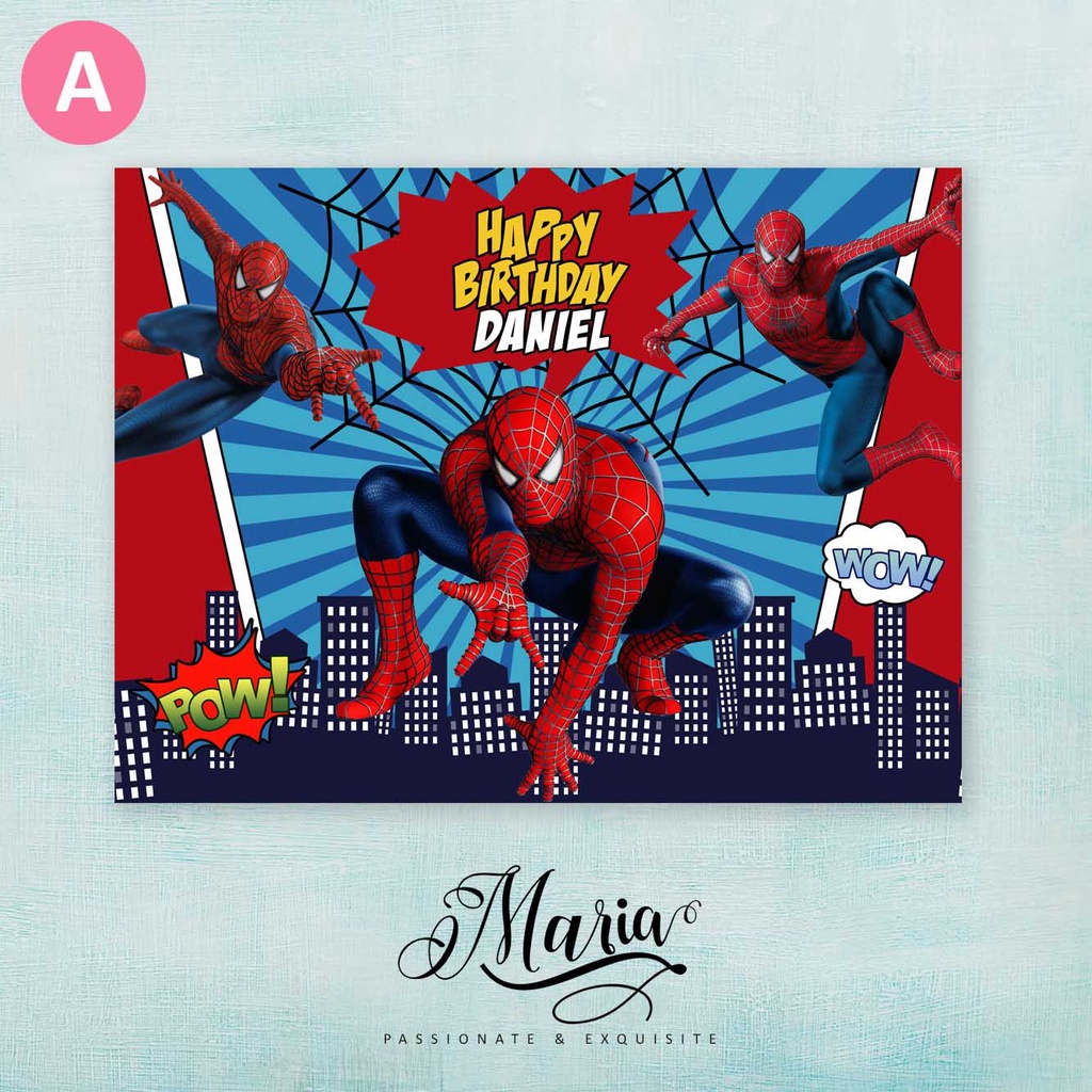 Spiderman Personalized Birthday Banner | Shopee Philippines