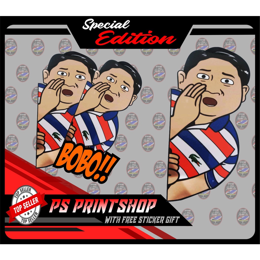 Atty Larry Gadon Mga Bobo Memes Printed Laminated Sticker Decals