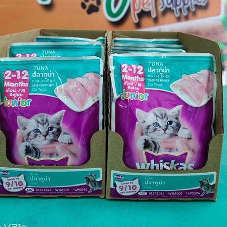 Whiskas Cat Food Wet Junior 80 g 1 Pouch Shopee Philippines