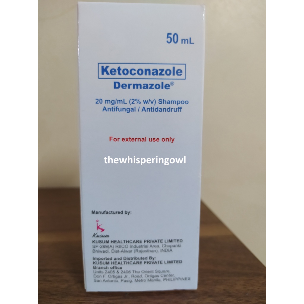 Dermazole Ketoconazole 20 mg/mL (2w/v) Shampoo 50ml Shopee Philippines