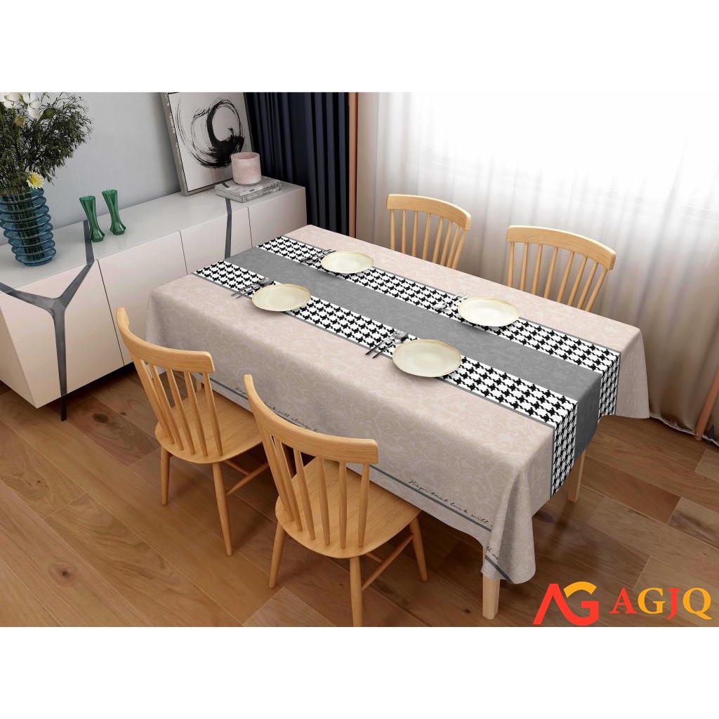Nordic Waterproof Oilproof Table Cloth Rectangular Tablecloths Round