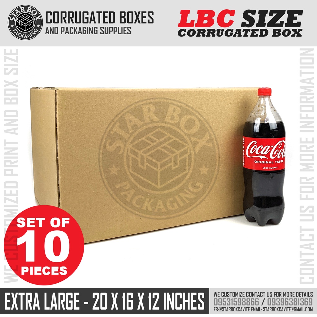 Starbox XLarge LBC Express Sizes Corrugated Cargo Shipping Boxes