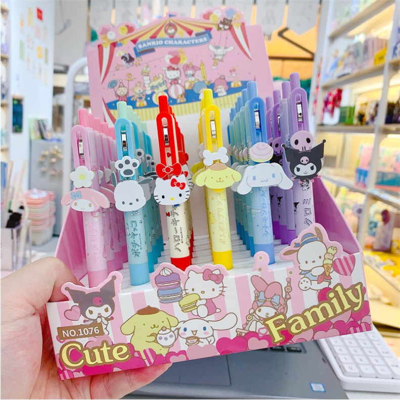 Sanrio family patch gel pen 0.5mm cute ballpoint pen Kuromi Pochacco ...