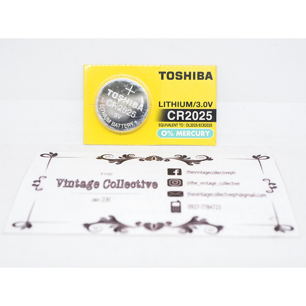 Toshiba CR2025 Battery 3V Lithium Coin Cell (1PC)