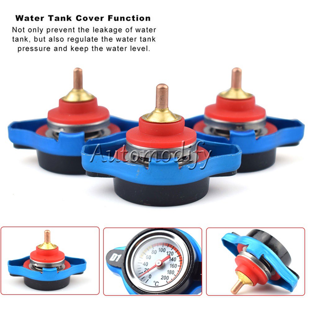 【Ready Stock】卍Car Motorcycle Styling D1 Spec Thermo Radiator Cap Tank ...