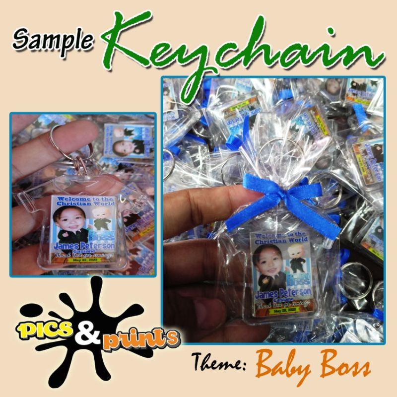 Accleric Keychain souvenir for christening or Birthdays Shopee