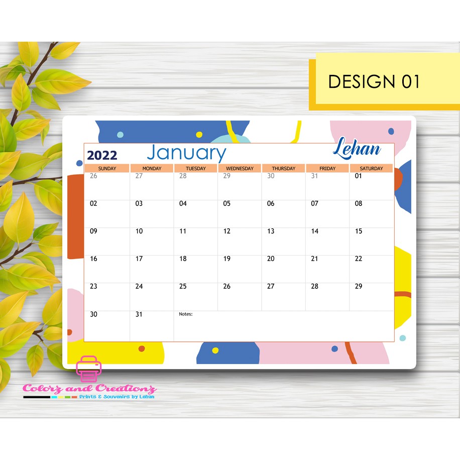 20242025 Personalized Desk Calendar Planner w/ Calendar Jacket Free