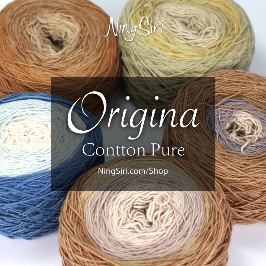 Natural Cotton Yarn Hand Cart NingSiri Origina Pure Iridescent Color