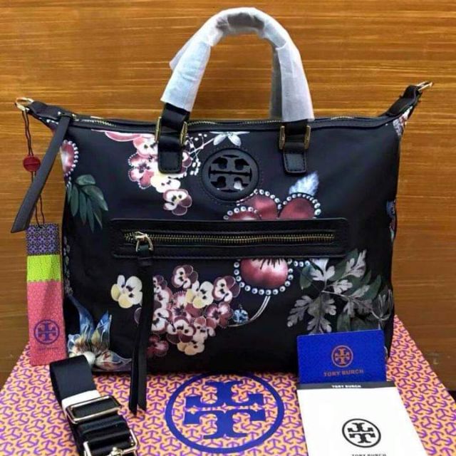 Tory burch floral handbags hot sale