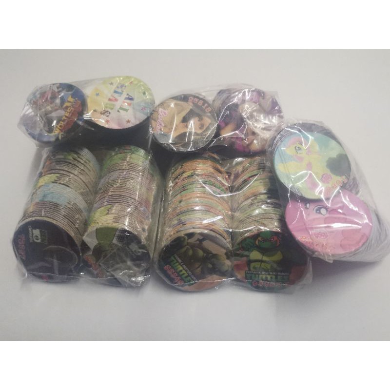 (5pack) 90+PCS POGS Assorted (Random Characters) | Shopee Philippines