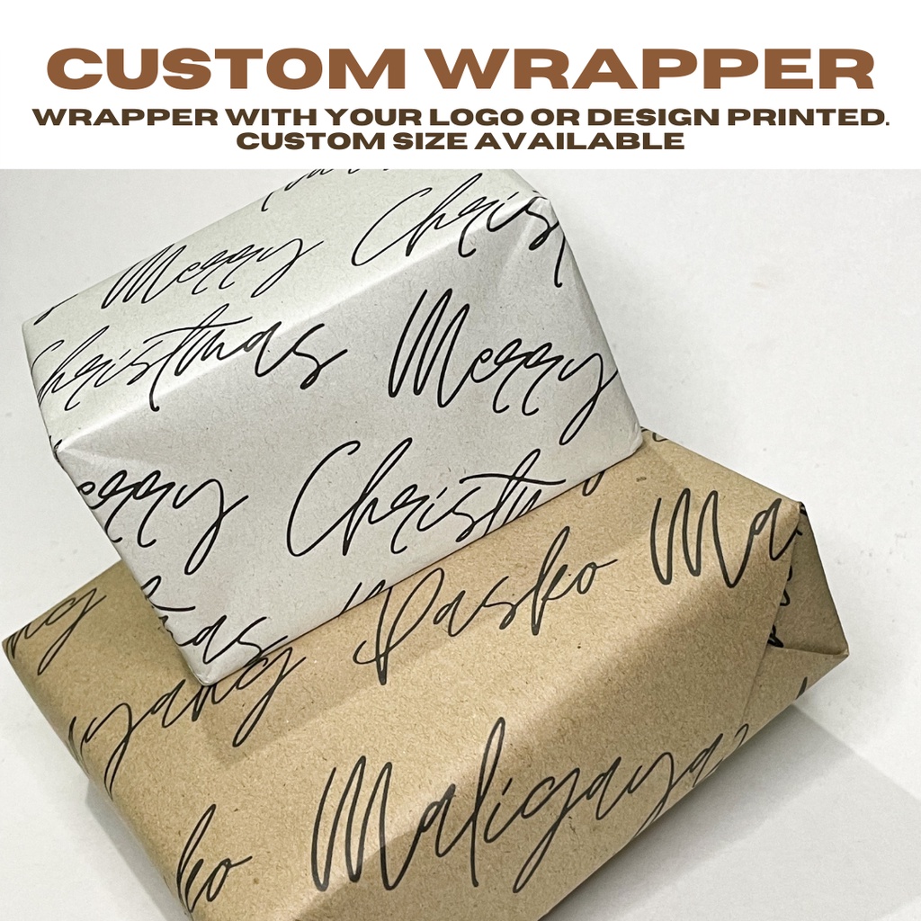 CUSTOMIZED Kraft Wrapper/Newsprint Paper for Birthday, Wedding ...