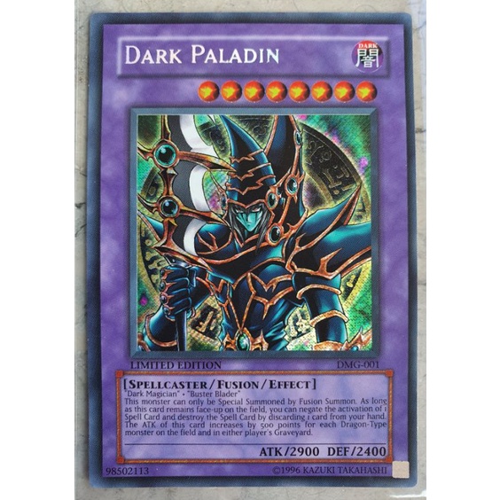 YU-GI-OH DARK PALADIN DMG - 001 LIMITED EDITION (SECRET RARE