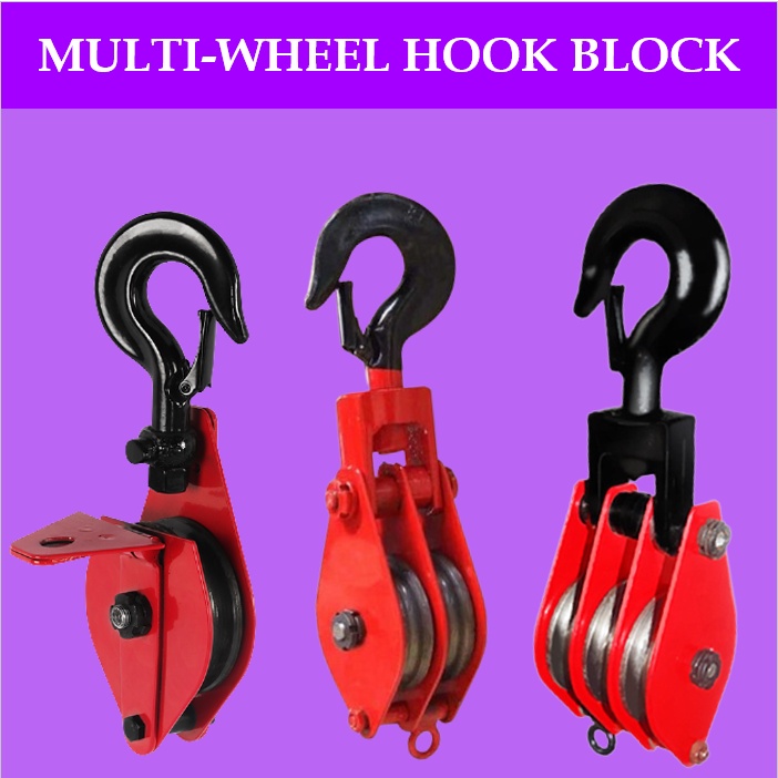 Lifting Crane Pulley Block Sheave Hoist Tool Rope Single Double Tripod Wire Shopee Philippines