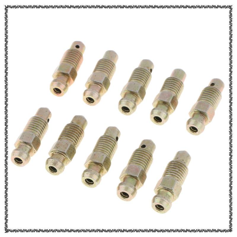 [MCA] 10 Pieces Car Front and Rear 26mm Brake Bleeder Screws M8*1mm ...