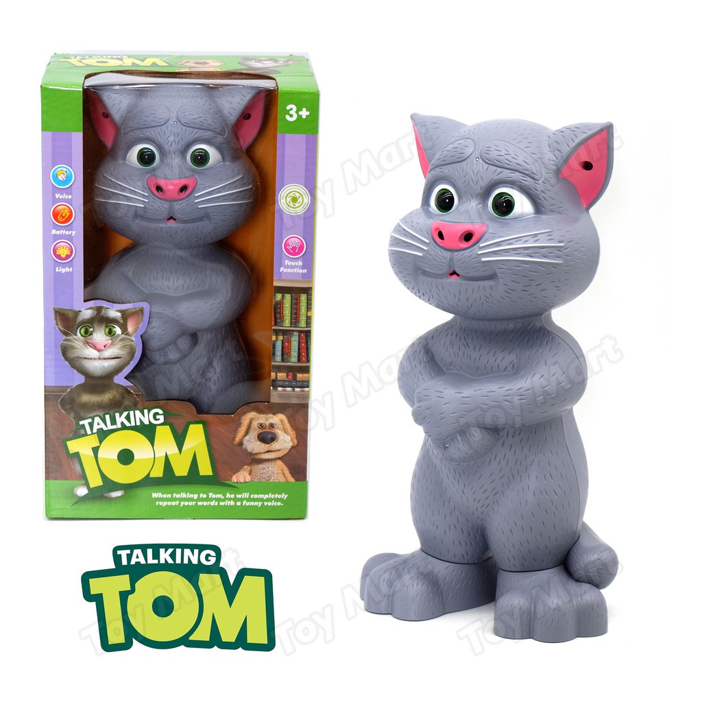 Interactive Talking Tom Toy Touch Sound Light Functionality Interactive ...