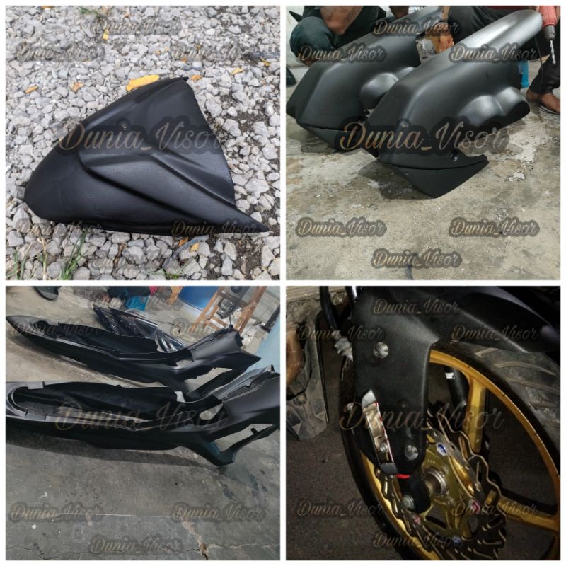 HITAM Honda Sonic 150 Fullset Racing body. Body Honda Sonic 150 (Black