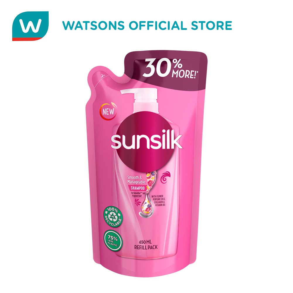 Sunsilk Shampoo Pink Smooth And Manageable 650 Ml Doypack Shopee Philippines 4772