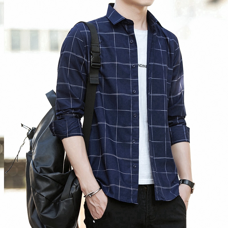 Mens casual long sleeve sale