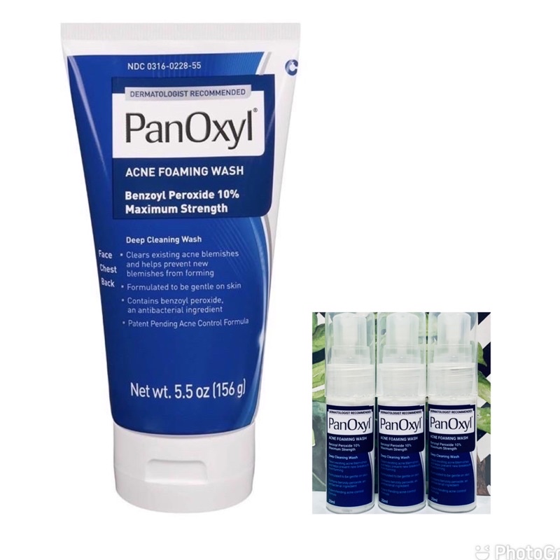 PANOXYL ACNE Foaming Wash 10% And 4% Benzoyl Peroxide 20ml | Shopee ...