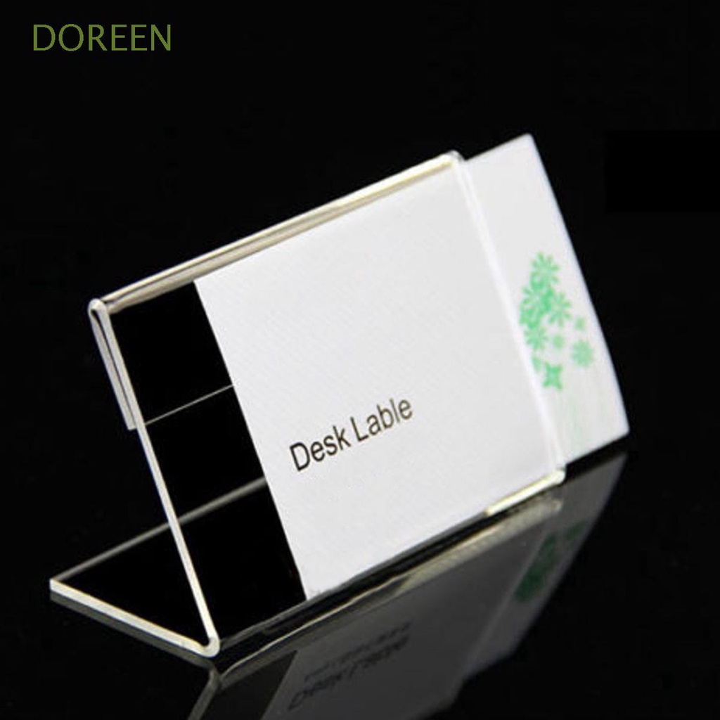 DOREEN 25Pcs Label Holder Multifunction Display Stand Price Tag Mini ...