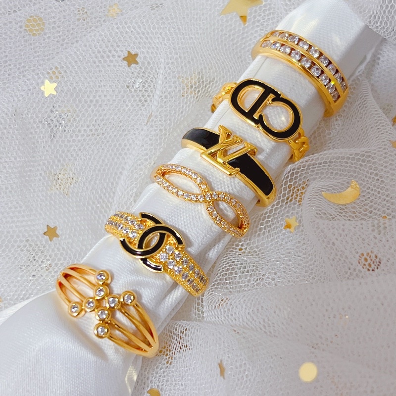 【YH】Fashion Gold plated open ring Accessories for women | Shopee ...