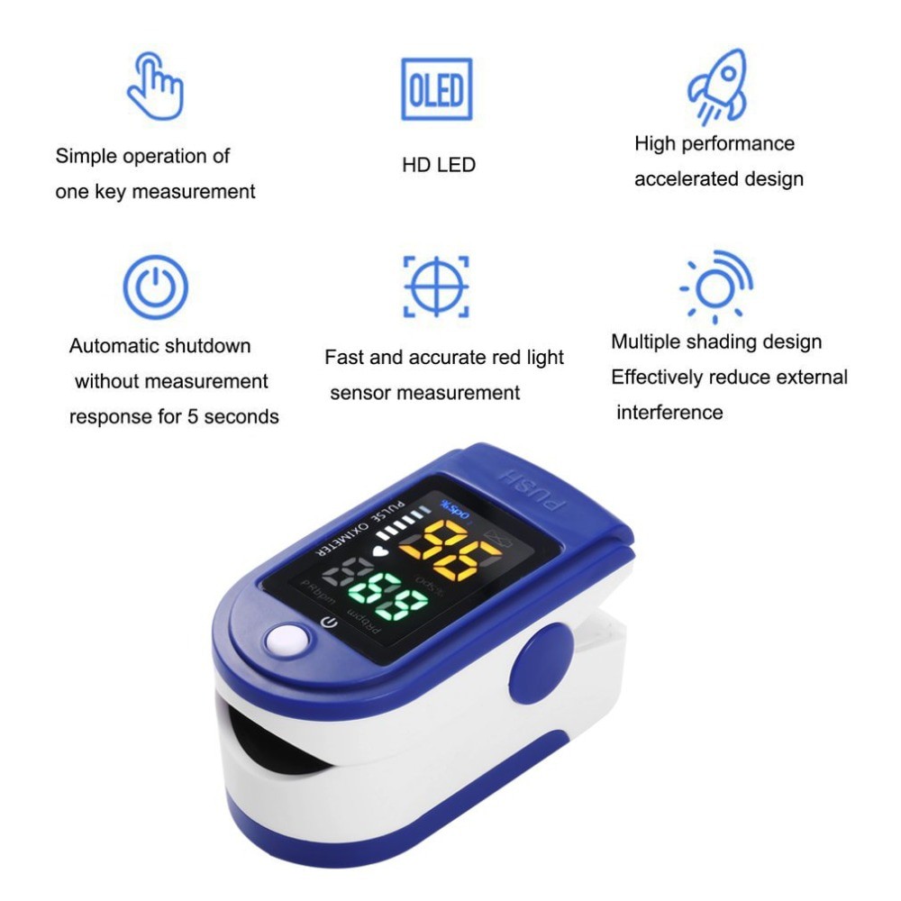 Original Japan Mini Portable Finger Pulse Oximeter Clip Preventive