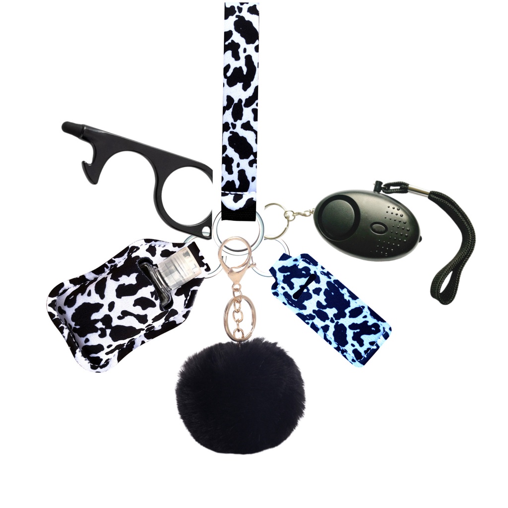 Self Defense Keychain Set for Women Girl Kit Safety Keychain with
