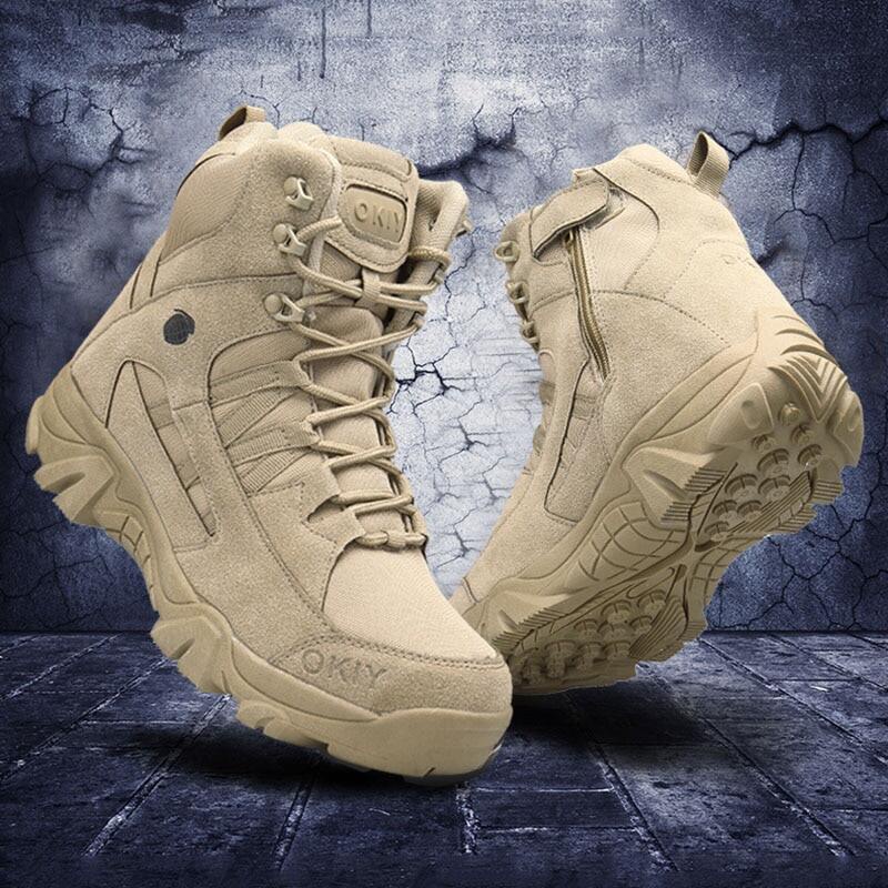 Men Tactical Boots Army Boots Mens Military Desert Waterproof Work ...