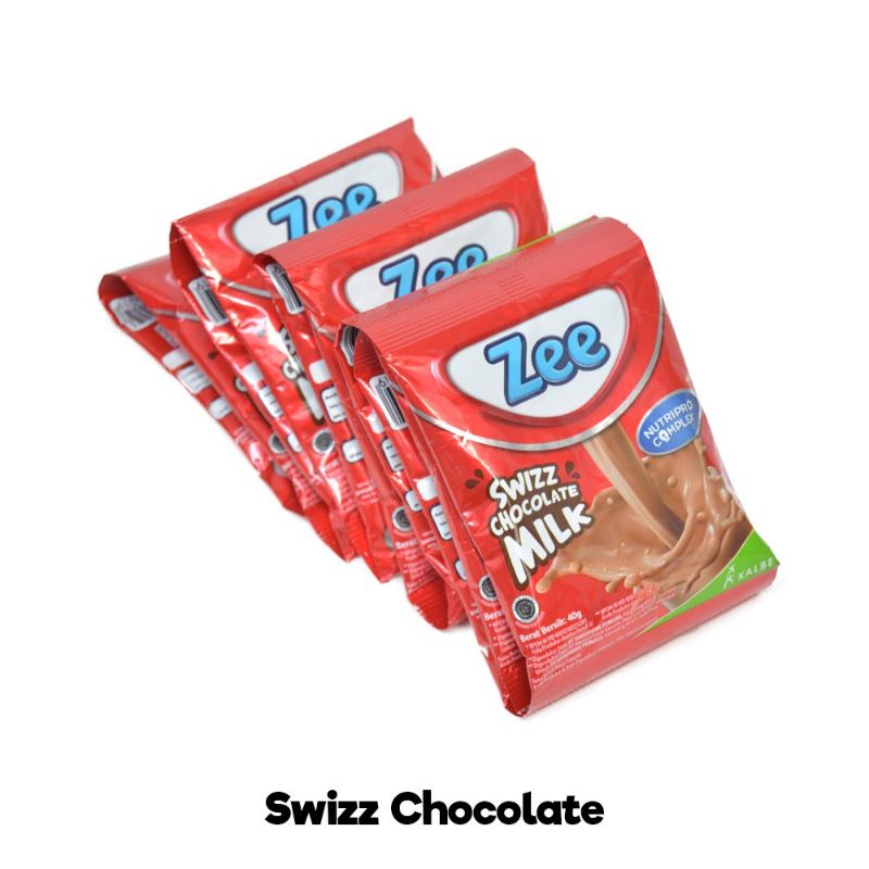 Zee Milk Powder Chocolate And Vanilla sachet (10pcs x 39gr) | Shopee ...