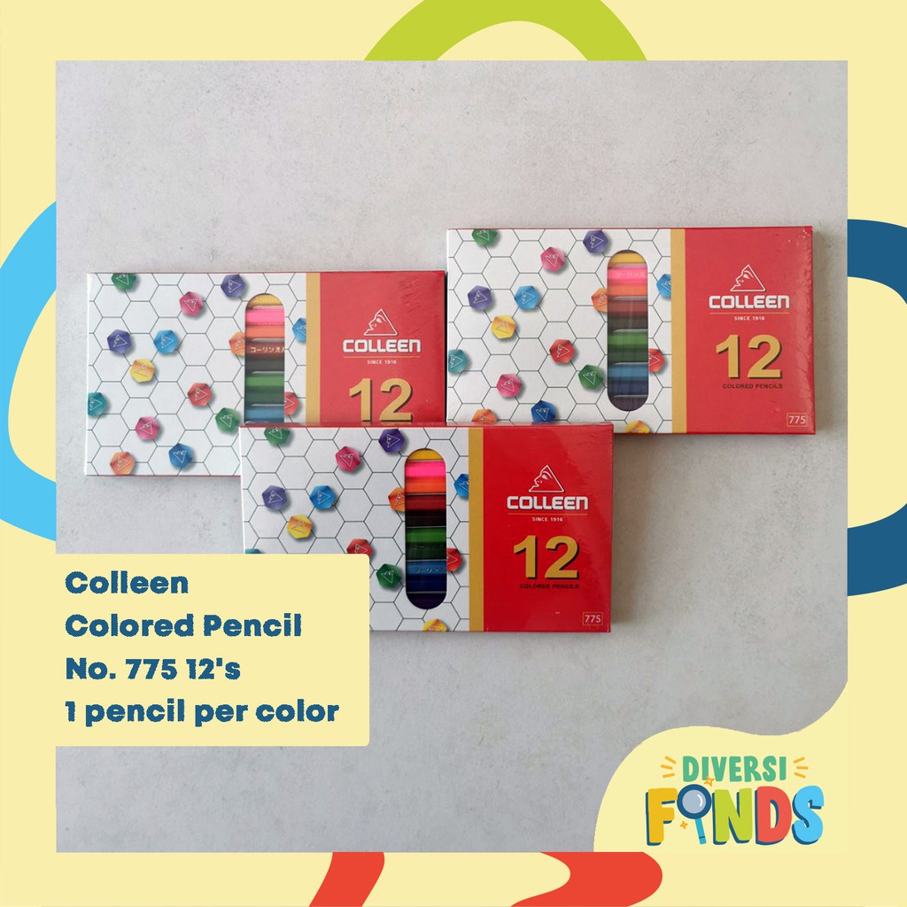 Colleen Colored pencil 12, 24, 60 Colors , 1 color per pencil in 1 box ...