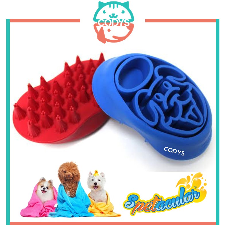SPETACULAR! Dog Massage Shampoo Silicone Brush Shopee Philippines