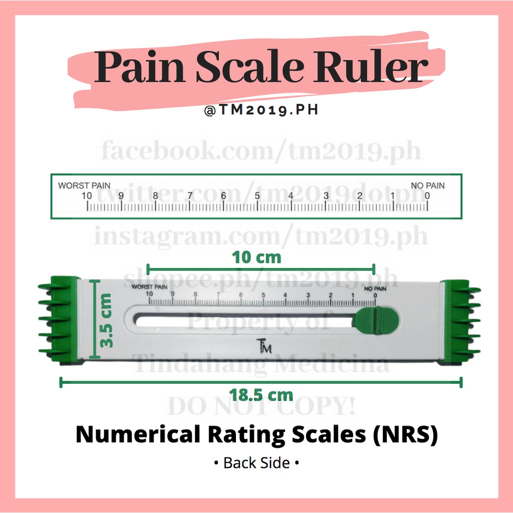 [TM2019] Pain Scale Ruler | Shopee Philippines