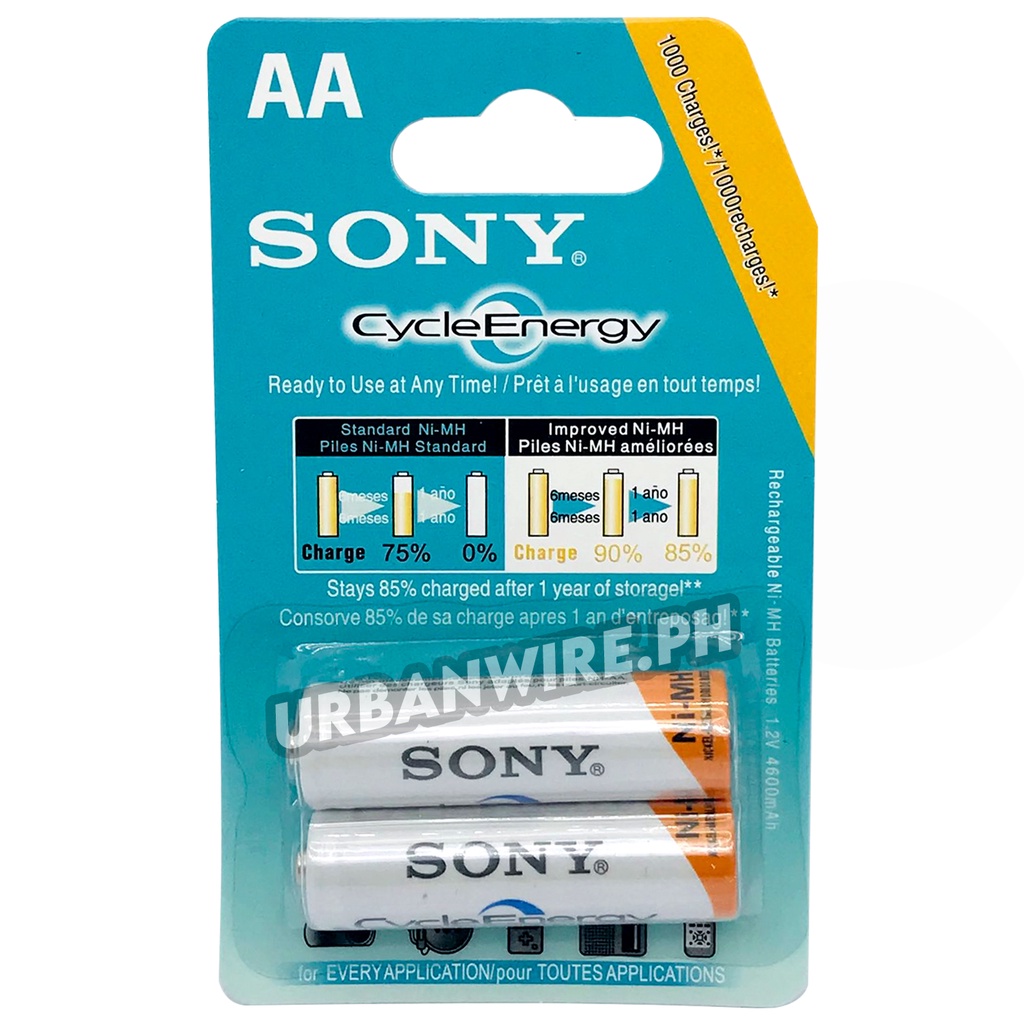 SONY AA / AAA Nickl-Metal Hydride Rechargeable Battery 4pcs | Shopee ...