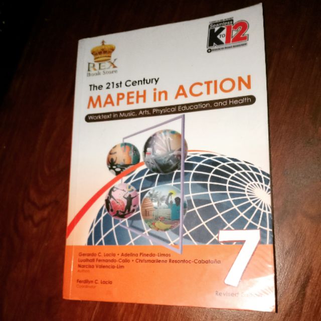 Rex Bookstore MAPEH in Action Grade 7 Book Shopee Philippines
