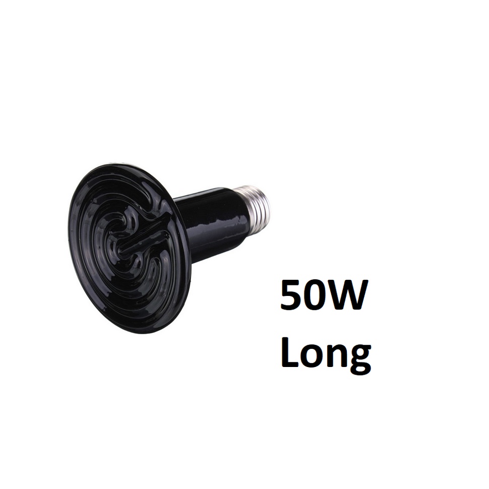 Pet Heating Light Bulb Infrared Black Ceramic Emitter Heat Lamp Bulb