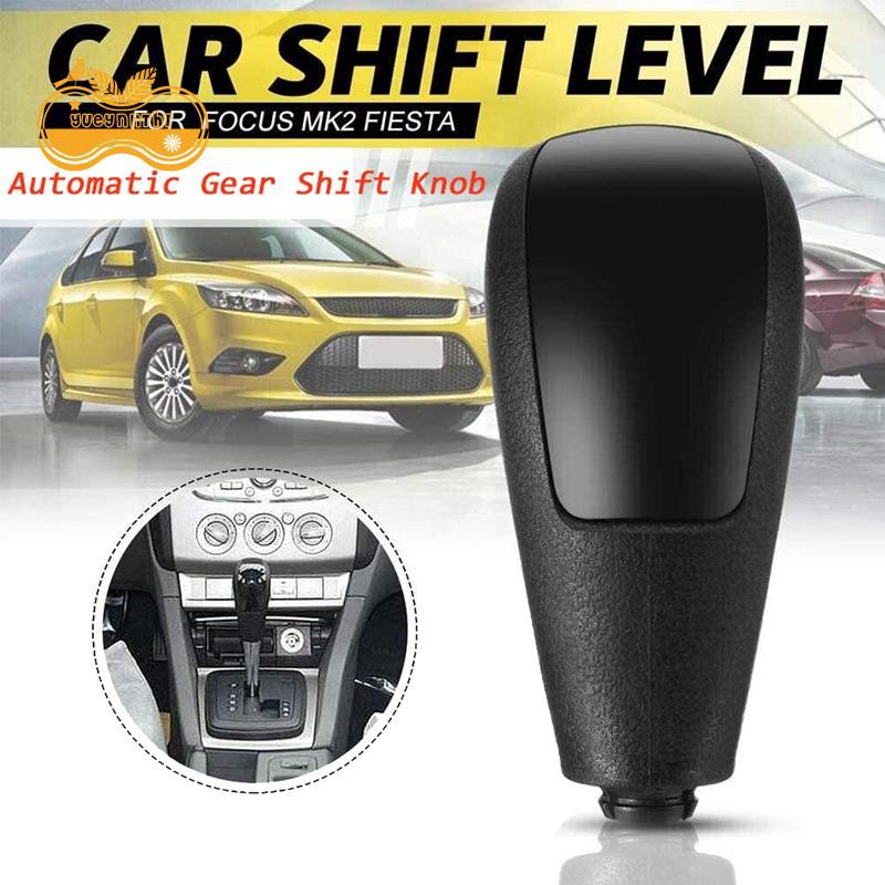 5-Speed Gear Stick Shift Knob – Black Metal & PU Leather For Ford Focus MK2/MK3, C-MAX, S-Max, Fiesta