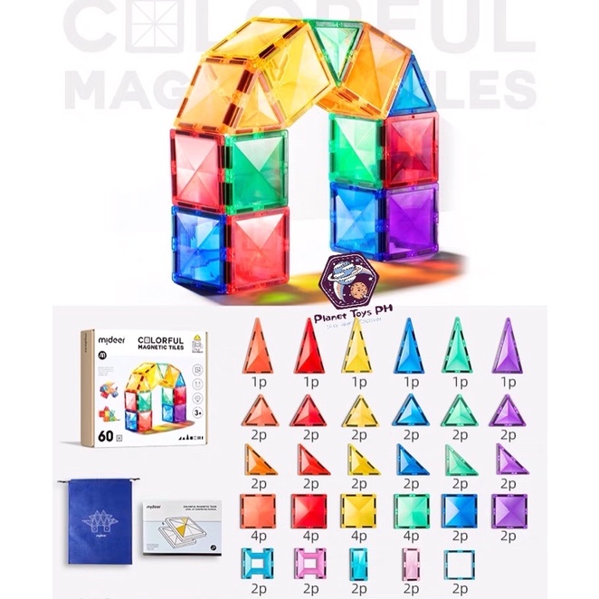 Mideer Coloful Tiles & Racing Track Playset Shopee