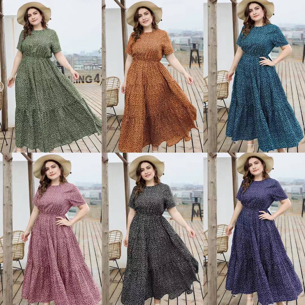 Plus size dress outlet shopee