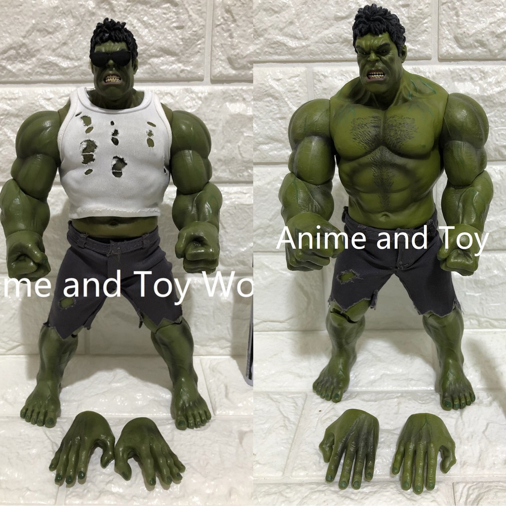 Avengers 10 Inch Hulk With Shirt Pants Extra Hands Sunglasses Action Figure
